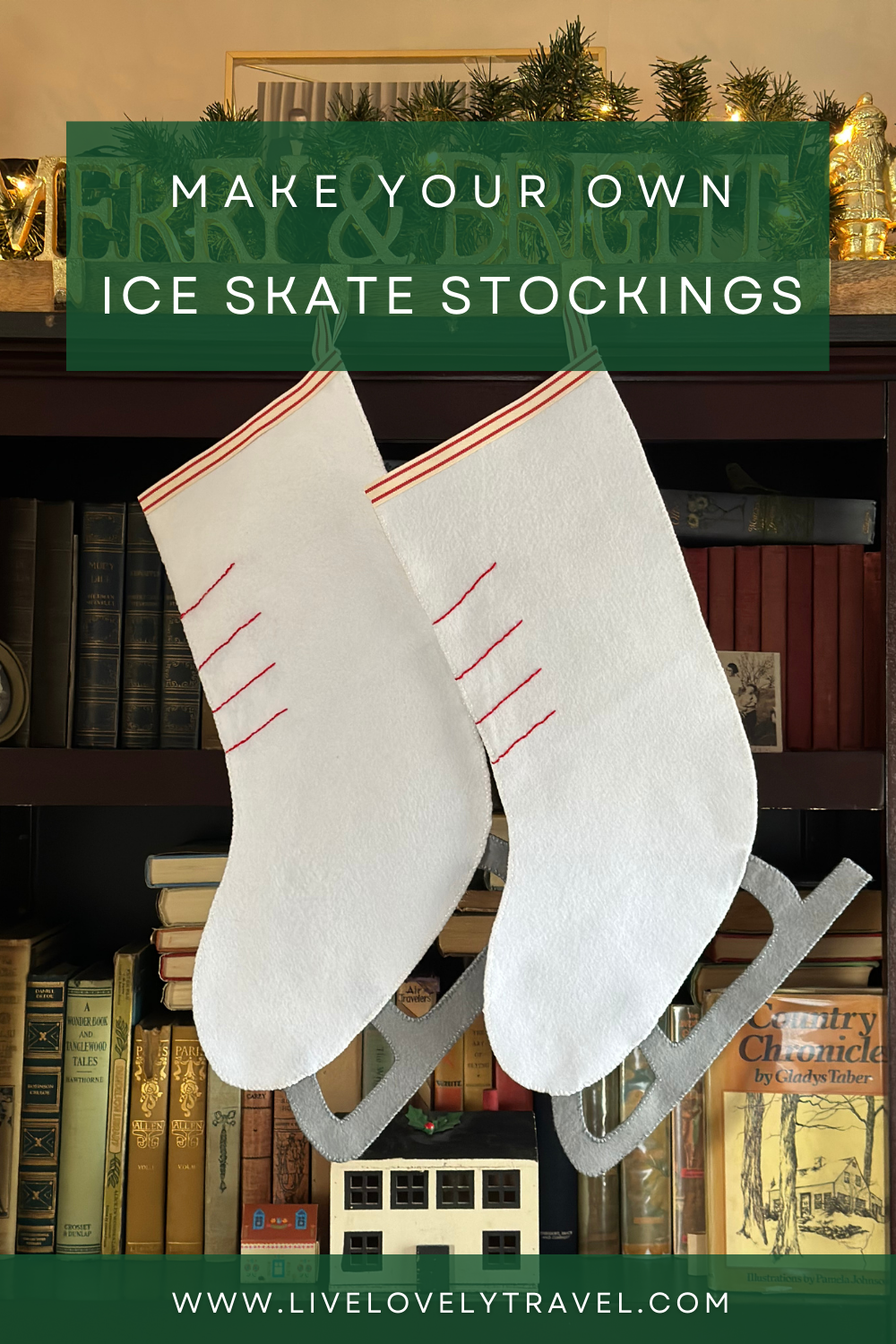 Stocking Template Ice Rink How To Make Your Own Ice Skate Stockings - Live Lovely Photography
